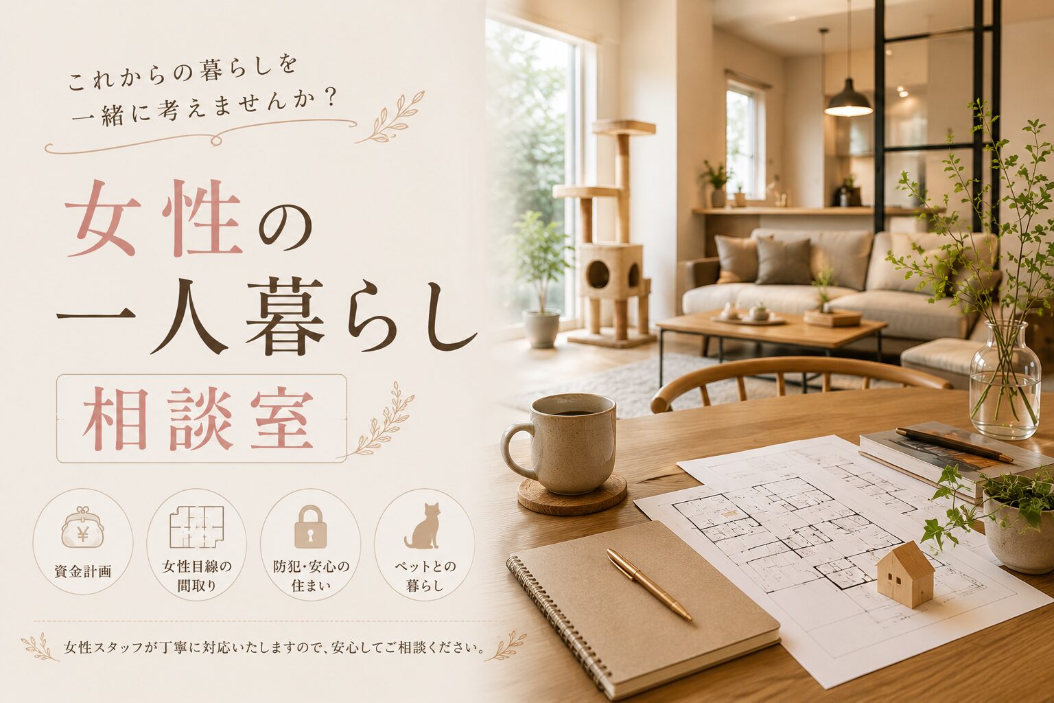 女性の一人暮らし相談室-「これからの暮らし」を一緒に考えませんか?-
